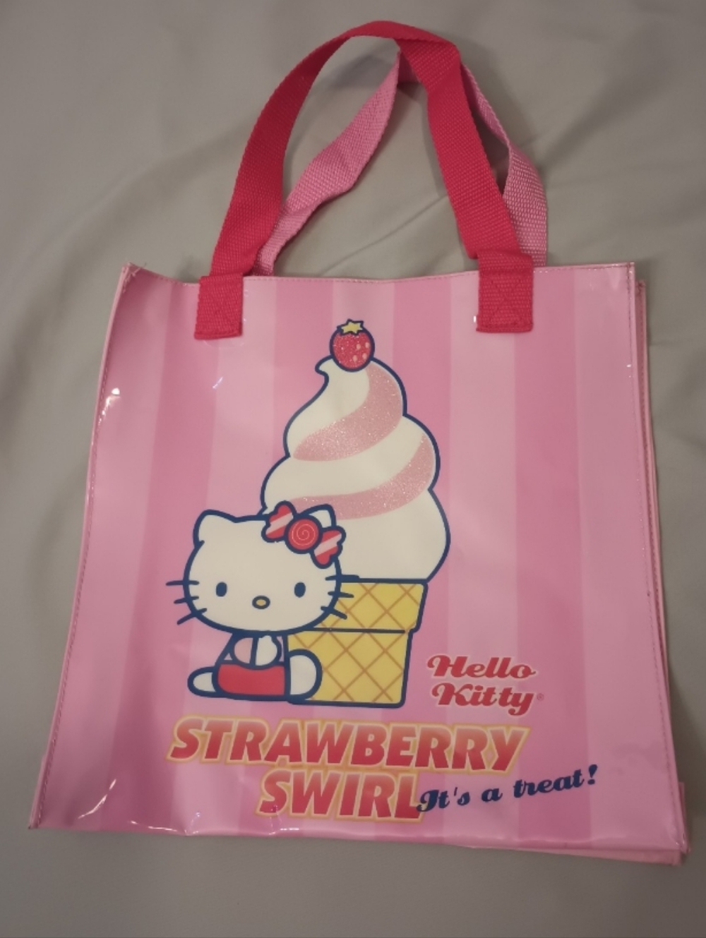 Sanrio Hello Kitty Strawberry Whirl Tote Bag